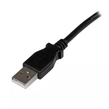 StarTech.com 3 m USB 2.0 A į stačiu kampu B laidas - vyriškas/vyriškas, 3 m, USB A, USB B, USB 2.0, juodas