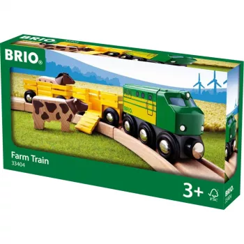 Traukinys Ravensburger BRIO Farm Train 33404 — Kaimo tema, įvairiaspalvis, amžius nuo 0,3 iki 99 metų