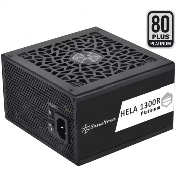 SST-HA1300R-PM 1300W, kompiuterio maitinimo šaltinis juodas, 9x PCIe, kabelių tvarkymas, 1300 vatų