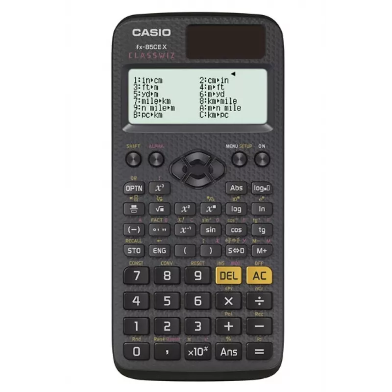 CASIO FX-85CEX MOKSLINIS SKAIČIUOTUVAS, BIURUI, MOKYKLAI, 379 FUNKCIJOS, 77X166MM, JUODAS
