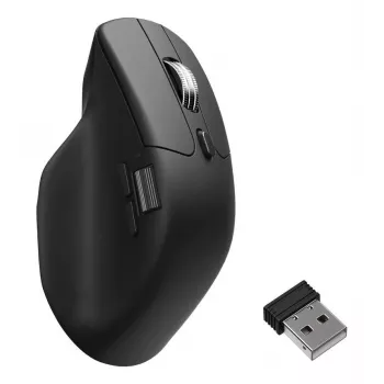 Pelė Keychron M6 Dešiniarankė Universali — Optinė, RF Belaidė + Bluetooth + USB-C, 30000 DPI, Juoda