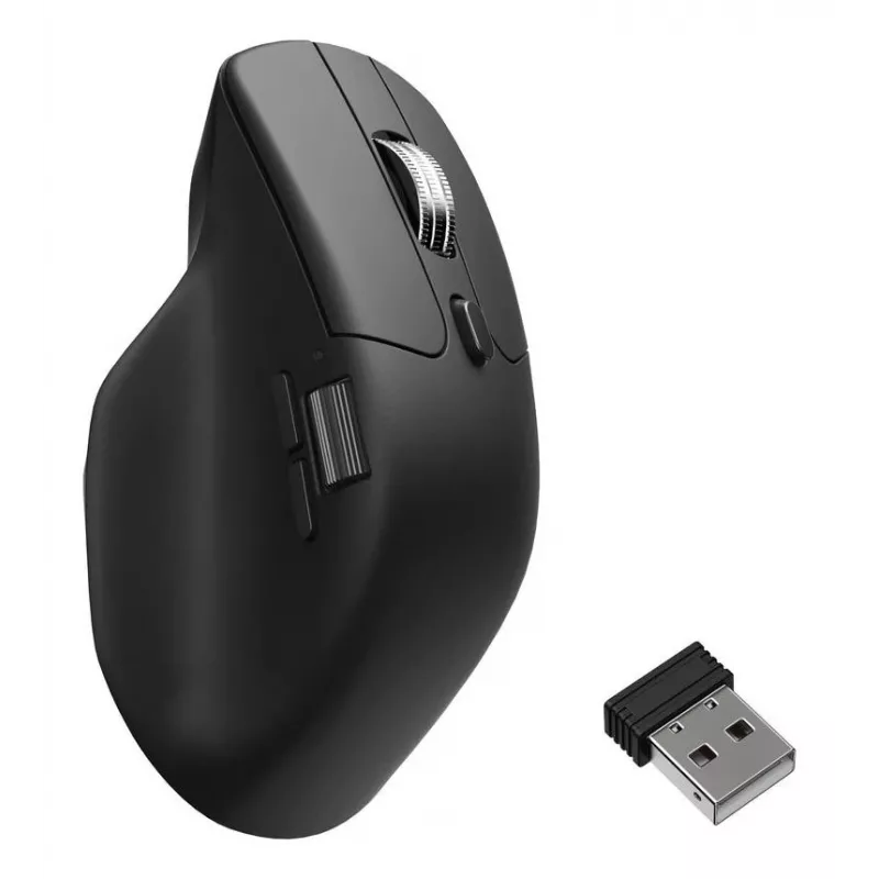 Pelė Keychron M6 Dešiniarankė Universali — Optinė, RF Belaidė + Bluetooth + USB-C, 30000 DPI, Juoda