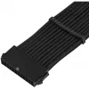 SilverStone PP07E - Maitinimo prailginimo kabelis - ATX, 24 kontaktų (W) į ATX, 24 kontaktų (M) - 30 cm - Juodas