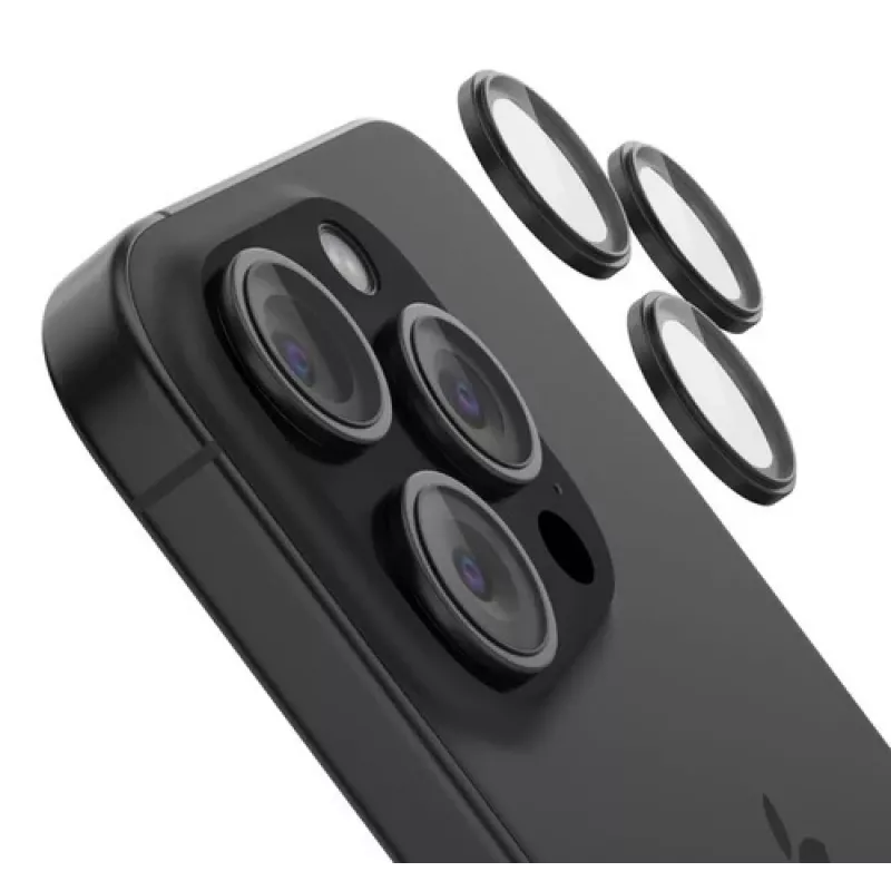 Grūdinto stiklo kameros objektyvo apsauga Belkin, skirta „iPhone 15 Pro“ / „15 Pro Max“ OVA180HQBK