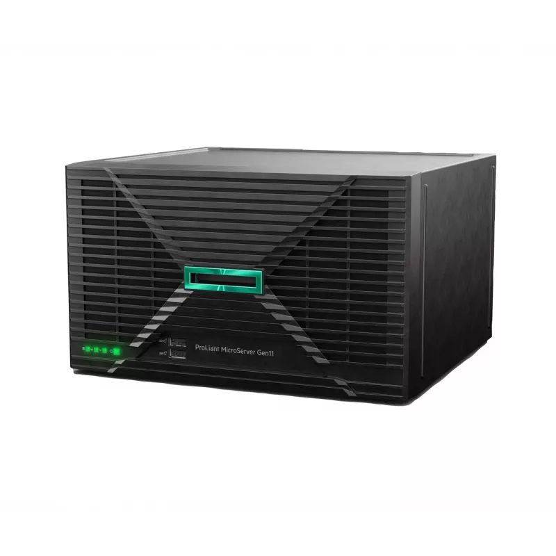 HPE ProLiant MicroServer Gen11 G7400 2 branduolių VROC 4LFF-NHP 180W išorinis maitinimo šaltinis Compute modulio serveris