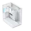 APNX Tower case V2 — balta, trys grūdinto stiklo plokštės