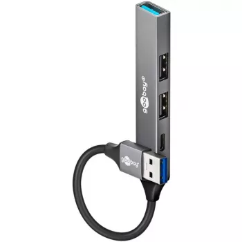 Goobay plonas 4-Port USB-Hub, USB-A auf USB-C™/USB-A, USB 3.2 (74458)