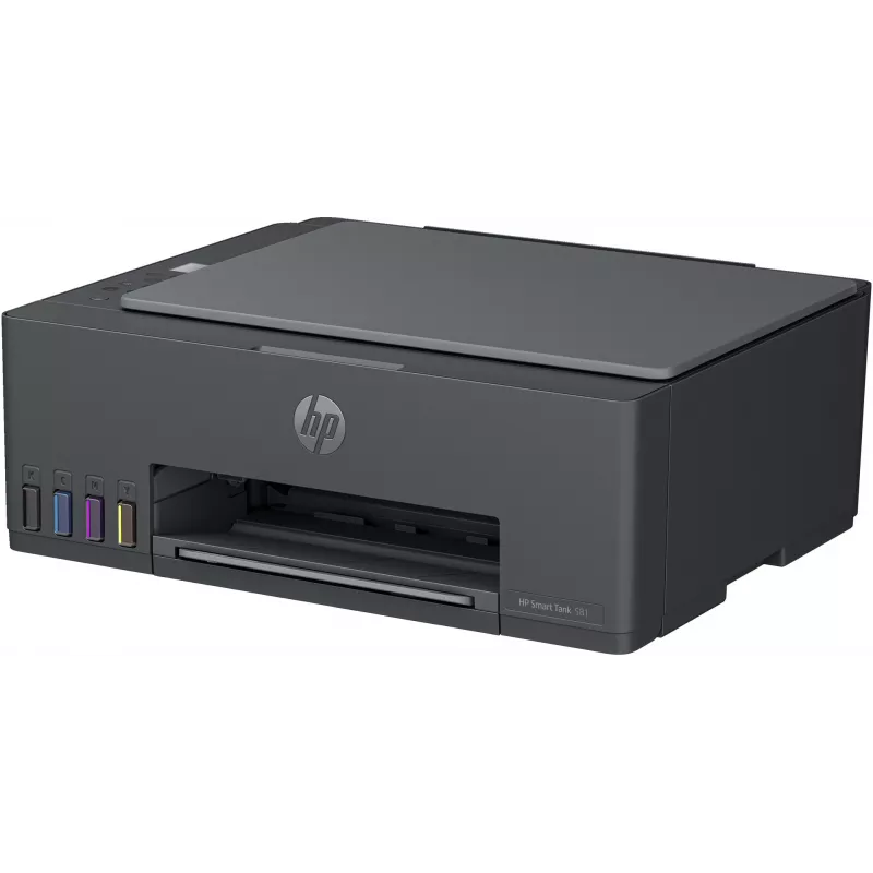 Daugiafunkcinis spausdintuvas HP Smart Tank 581 terminis rašalinis spalvotas — A4, „Wi‑Fi“, dvipusis (rankinis), 4 kasetės, 4800x1200 DPI