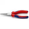 KNIPEX 30 35 160 - Plokščios nosies replės - 2,5 mm - 4,1 cm - Plienas - Mėlynos/raudonos - 16 cm
