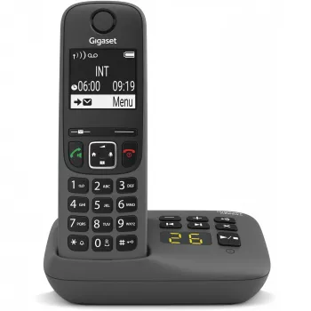 Analoginis/DECT telefonas Gigaset AE690A skambintojo ID belaidis ragelis Antracitas