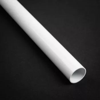 Kompiuterinio aušinimo vamzdelio priedas „BitsPower BP-NCBHT16DW-L300“ — žalvarinis vamzdelis Ø16 mm, ilgis 300 mm, baltos spalvos