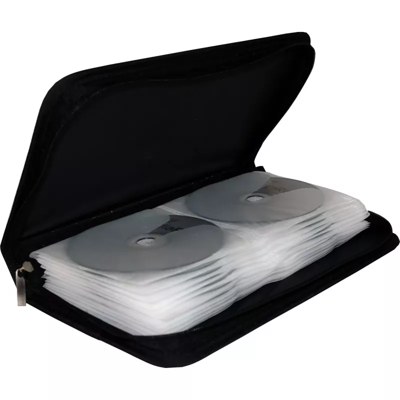CD-wallet MediaRange 48 CD/DVD juodas mažmeninėje pakuotėje (BOX51)