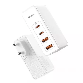 Travel Charger Baseus GaN2 Pro Quick 2x USB + 2x USB-C, 100W, EU (Balta)