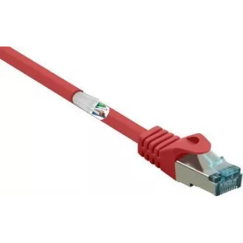 RF-5043972 RJ45 tinklo kabelis komutacinis kabelis CAT 6a S/FTP 1,00 m raudonas antipireninis 1 vnt. (RF-5043972)