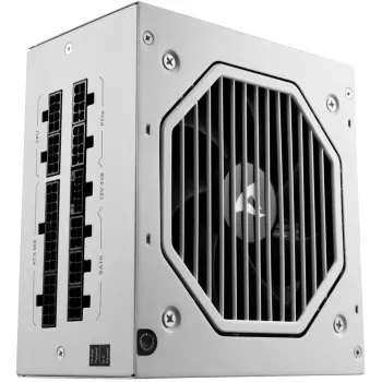 Sharkoon Rebel P20 1200 White 1x 12 Pin High Power Connector 4x PCIe kabelių valdymas PC Serverių maitinimo šaltinis
