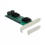 DeLOCK 8 prievadų SATA PCI Express x1 kortelė, žemo profilio formos faktorius