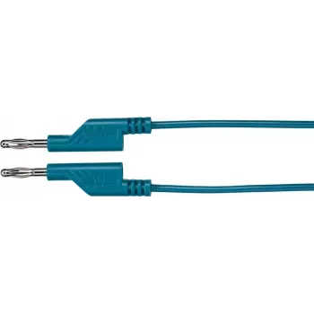Bandomasis laidas Voltcraft MS5/BL 4 mm bananinis kištukas, 5,00 m, mėlynas