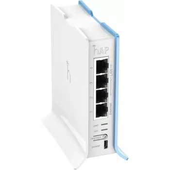 MikroTik | RB941-2nD-TC hAP Lite | Prieigos taškas | 802.11n | 2,4 GHz | 10/100 Mbit/s | Ethernet LAN (RJ-45) prievadai 4 | MU-MIMO Taip | be PoE