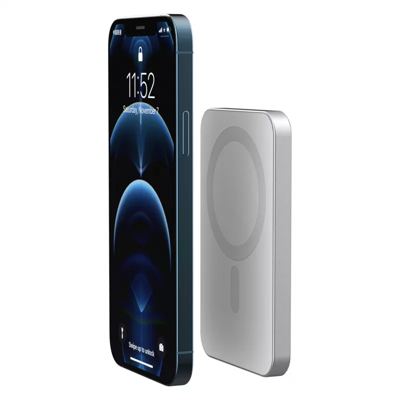 RealPower išorinė baterija PB-5000 MAG Sidabrinė 5.000mAh