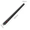 „Qoltec“ aliuminis PDU stovui | 16 A | 16 x „Schuko“ | vertikalus | 1,8 m