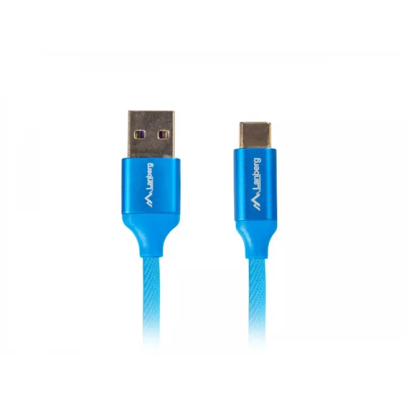 Lanberg CA-USBO-22CU-0010-BL USB kabelis 1 m USB 2.0 USB C USB A Mėlyna