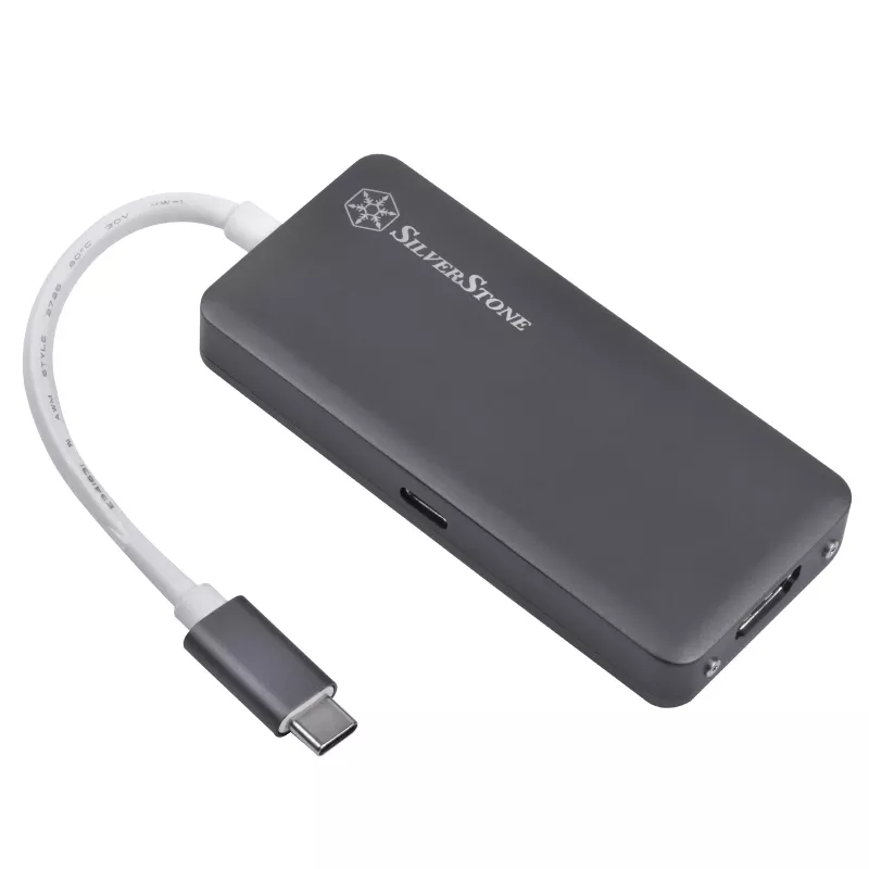 SilverStone SST-EP14C - USB 3.1 Type-C Gen1 į HDMI, 3x USB 3.1 Gen 1 Type-A, 1x USB 3.1 Gen 1 Type-C (PD 2.0 krovimas) (SST-EP14C)