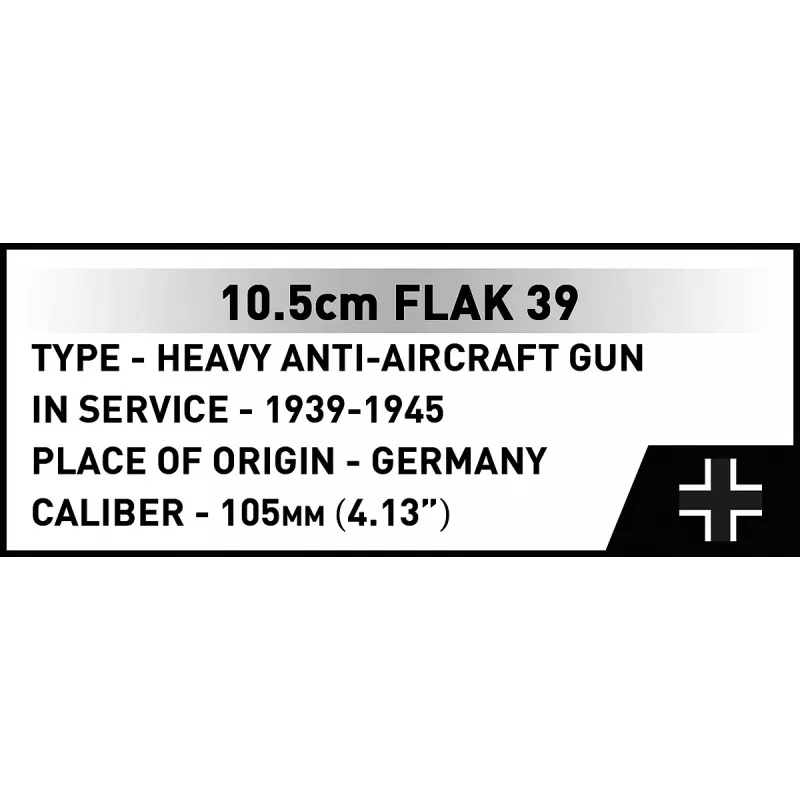 Konstruktorius Cobi Blocks 10,5 cm Flak 39 — 339 detalės