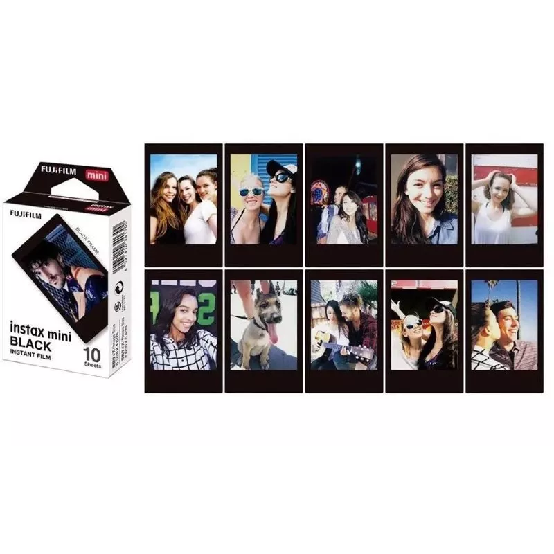 Momentinės nuotraukų juostelės rinkinys Fujifilm Instax Mini — 10 lapelių, kreditinės kortelės dydžio