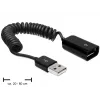 USB laidas DeLOCK 83163 0,6 m USB 2.0 A į A juodas