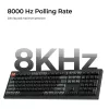 Mechaninė klaviatūra Keychron V6 Ultra 8K — Pilno dydžio 100% QWERTY, Bluetooth, RGB, juoda