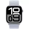 APPLE Watch Series 10 GPS 46 mm sidabrinis aliuminio korpusas su Blue Cloud sportine kilpa