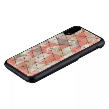 Telefono dėklas iKins skirtas iPhone XR — deimantinis raštas, juodas