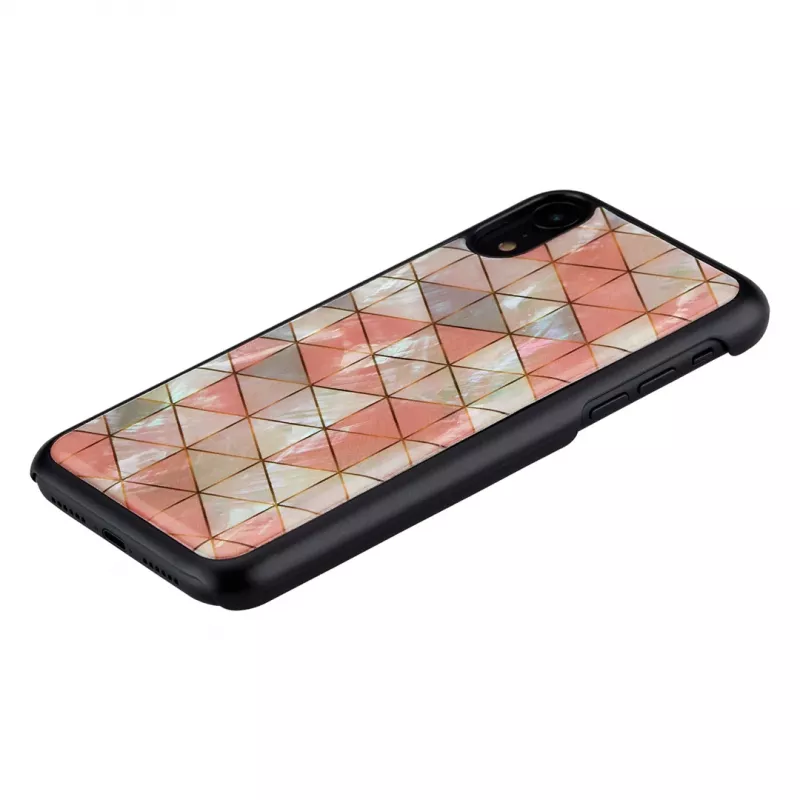Telefono dėklas iKins skirtas iPhone XR — deimantinis raštas, juodas