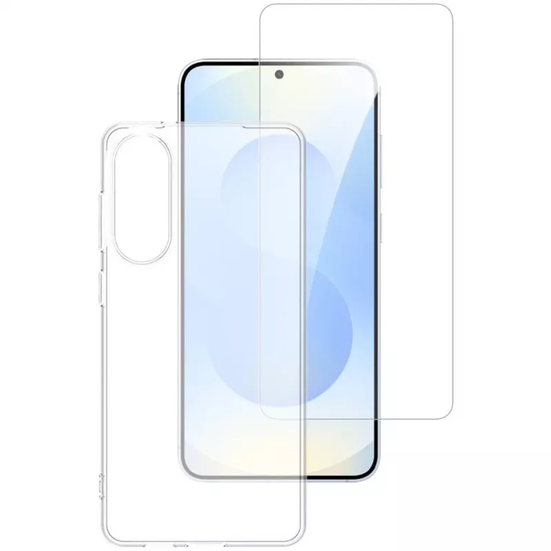 4smarts apsaugos rinkinys, skirtas Samsung Galaxy S25 Edge — 360° apsauga, ekrano apsauga ir dėklas