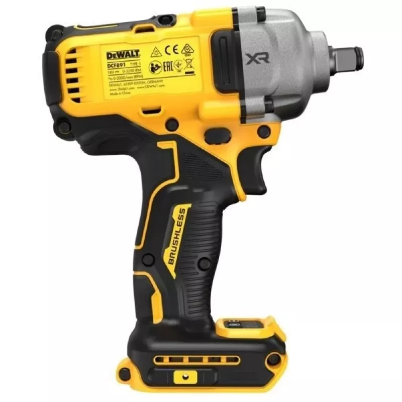 Smūginis suktuvas DeWALT DCF891P2T-QW, bešepetėlis, 18V 5.0Ah, 1/2 colio griebtuvas, 812 Nm sukimo momentas, 2000 aps./min., 2 baterijos, įkroviklis, dėklas