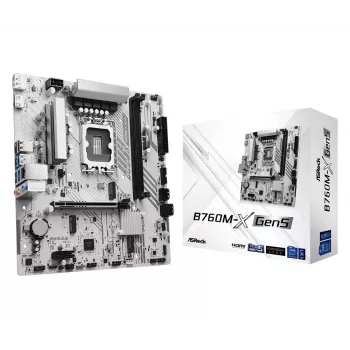 Pagrindinė plokštė ASROCK B760M-X GEN5 mATX, skirta LGA1700, 2× DDR5, DisplayPort ir HDMI