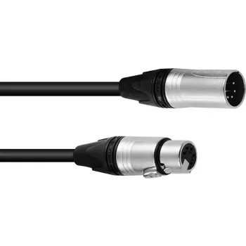 XLR 5 kontaktų DMX laidas PSSO 10 m su Neutrik jungtimis