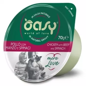 Oasy More Love Vištiena su jautiena ir špinatais 70 g