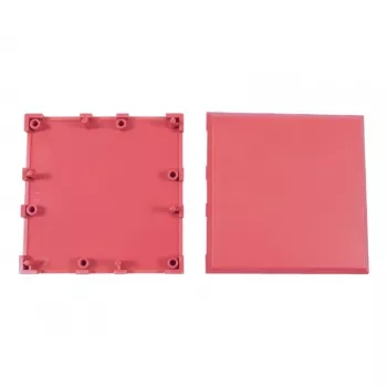 ALLNET Brick'R'knowledge plastikinis korpusas 2x2 purpurinis viršus ir apačia 10 vnt. pakuotė