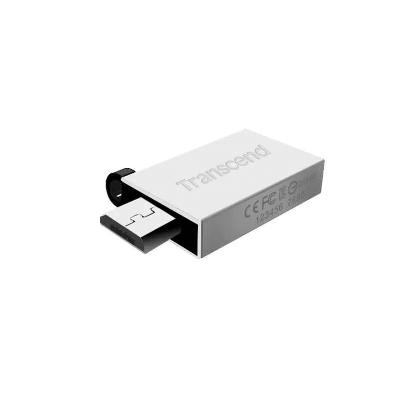 Transcend JetFlash Mobile 380 - USB atmintukas - 16GB - USB2.0 - Sidabrinis (TS16GJF380S)