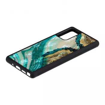 Apsauginis telefono dėklas iKins Samsung Galaxy Note 20 – Aqua Agate dizainas