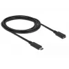 USB kabelis DeLOCK SuperSpeed USB 3.2 Gen 1 2m USB C juodas
