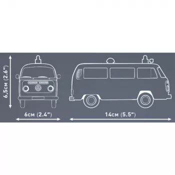 Cobi Model Kit Volkswagen T2b Ambulance 1:35 scale Pilka