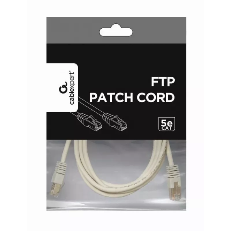 komutacinis kabelis CAT5E Ftp 1M/PP22-1M Gembird