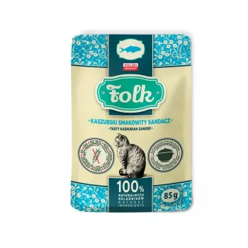 FOLK Skanus kašubų sterkas - šlapias kačių maistas - 85g