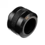 Jungtis Alphacool 17473 — žalvaris, 23 mm aukštis, 26 mm skersmuo, juoda