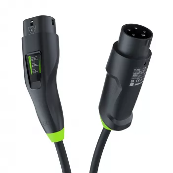 Green Cell Habu EVGC01 Mobilus EV įkroviklis elektromobiliams 11 kW 7 m Type 2 CEE Wallbox Juoda
