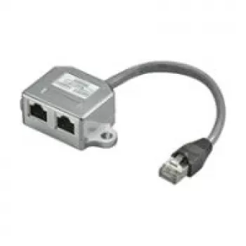Wentronic Goobay kabelio skirstytuvas (Y adapteris) - jungtis CAT 5 Ethernet + ISDN, ekranuotas (68909)
