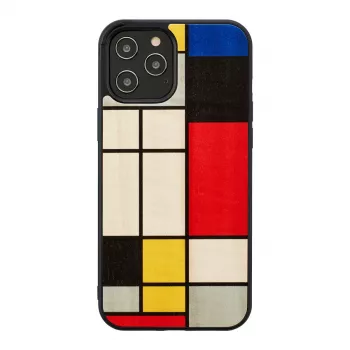 man and wood dėklas Apple iPhone 12 Pro Max — medinis juodas apsauginis dėklas