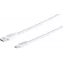 USB laidas S/CONN 13-31186 1.8 m USB A į USB C 5 Gbit/s baltas